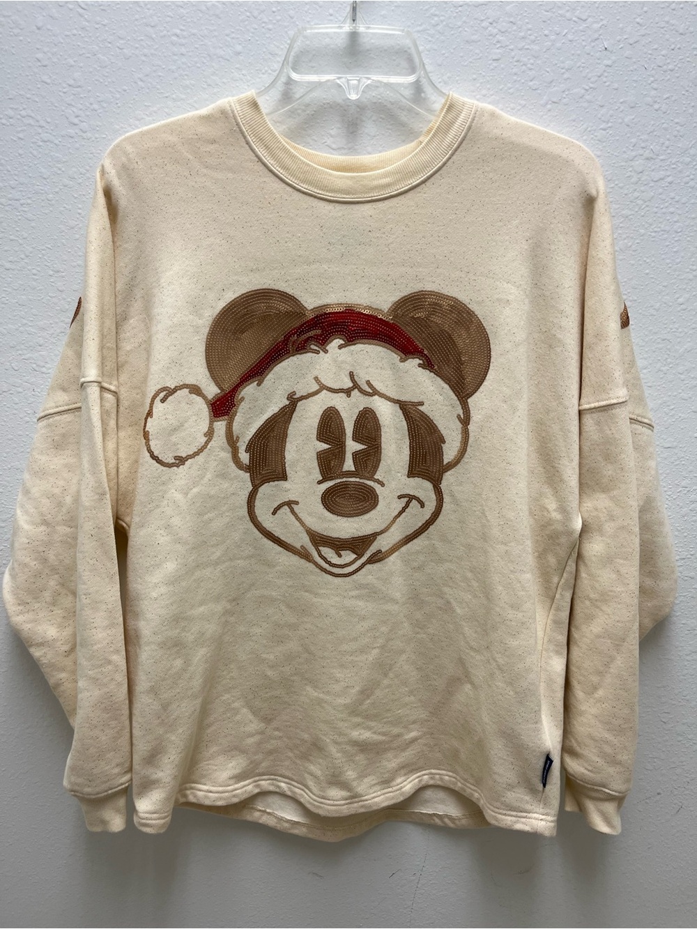 Disney Spirit Jersey Disneyland Resort Mickey Mouse Sequin Pullover Sweatshirt S